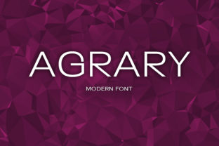 Agrary Font: Modern Sign Painting Style for Editorial Design