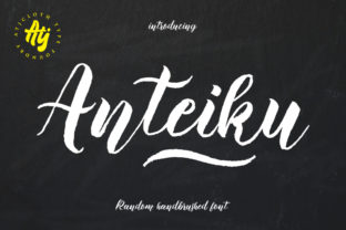 Anteiku Font: Textured Brush Type for Editorial Design