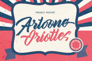 Artoone Oriottes Font Review for Vintage Campaign Design