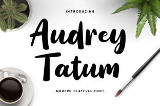 Audrey Tatum Font for Handmade Products and Crafts