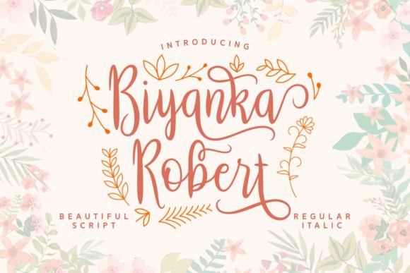 Biyanka Robert Font Review for Handmade Labels