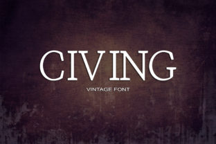 Civing Font: A Bold Serif for Retro Editorial Design