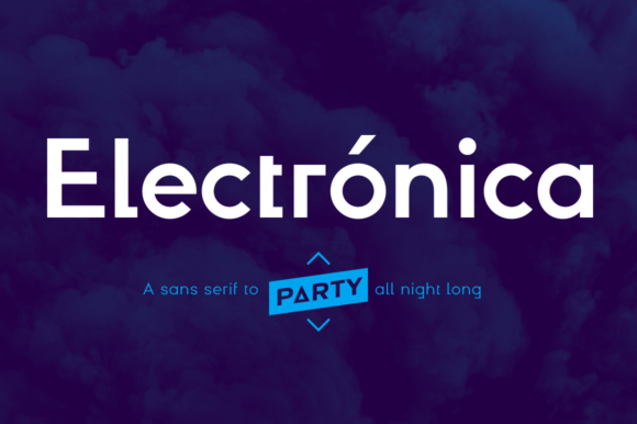 Electrónica Family Font for Playful Small Business Branding