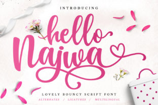 Hello Najwa Font: A Romantic Script for Editorial Design
