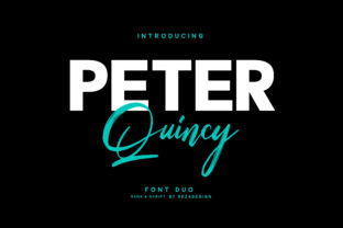 Peter Quincy: A Versatile Script Handwritten Font Duo