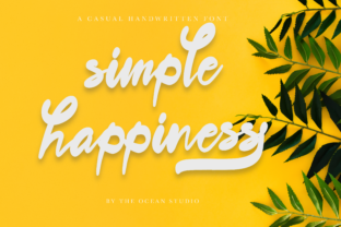 Simple Happiness Font for Authentic Brand Identity Design