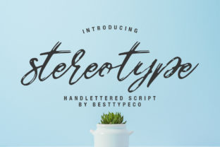 Stereotype Font: Playful Handwritten Style for Web Design