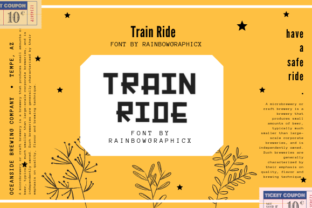 Train Ride Font: Playful Blackletter for Editorial Design
