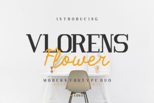 Vlorens Flower Duo: A Modern Serif Font for Web Design