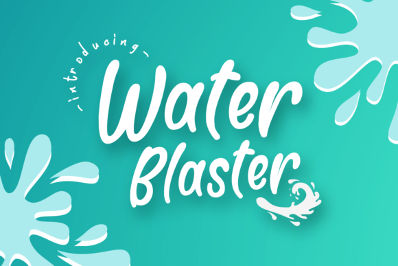 Water Blaster Font: Playful Script for Modern Web Design